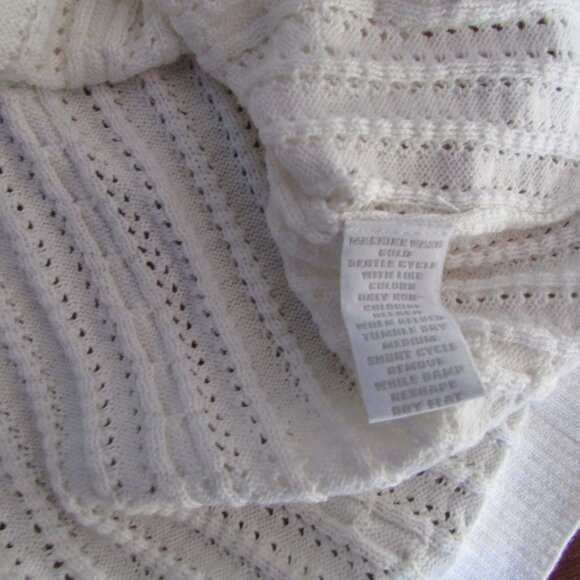 Charter Club Lacey Knit Polo Sweater - Sz L - NEW - Picture 5 of 8